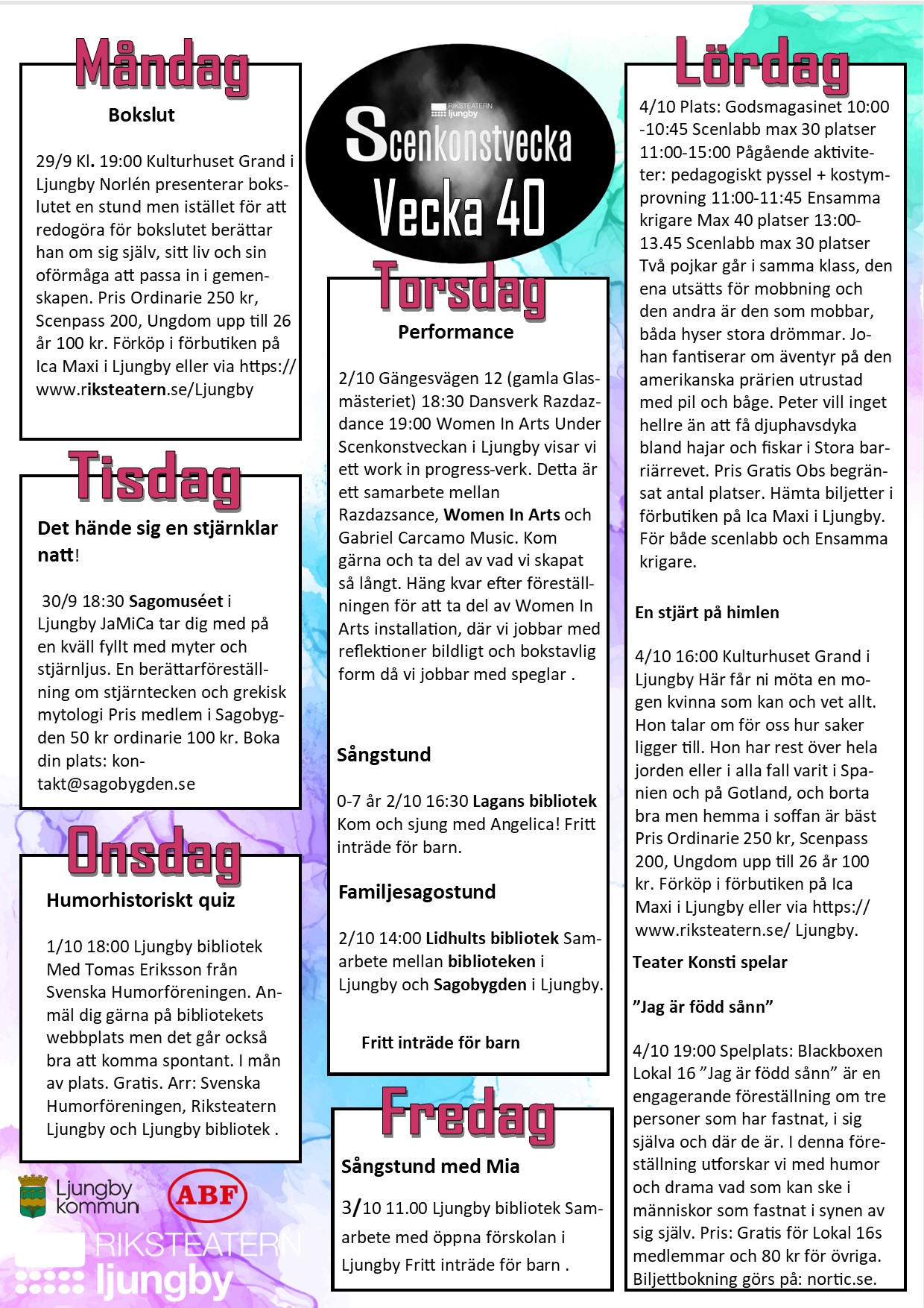 Program Scenkonstveck