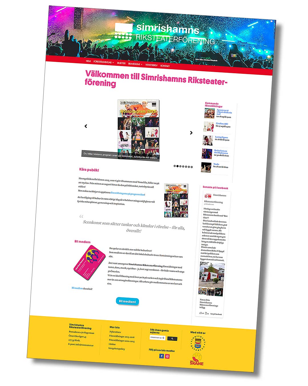 Hemsidan för Simrishamns Riksteaterförening