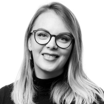 Svartvit bild på Kalina Wallenberg